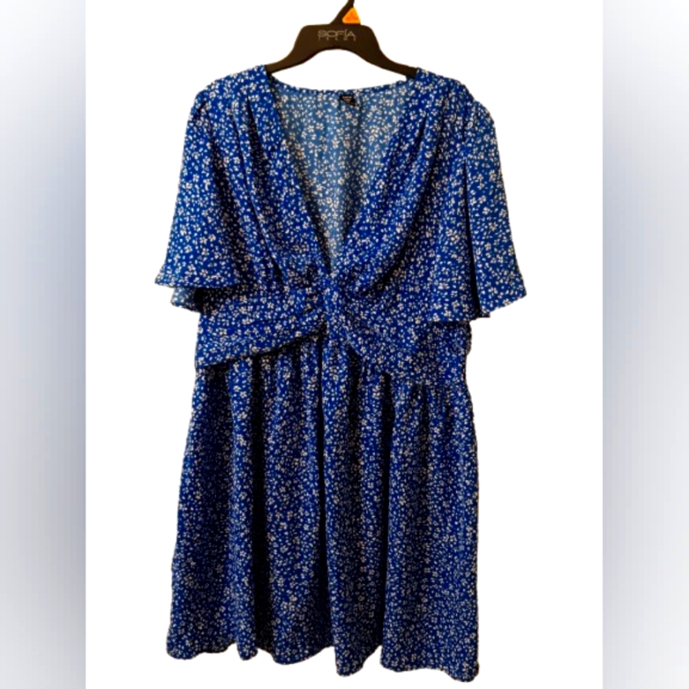 Shein Curvy Women's Blue Dress